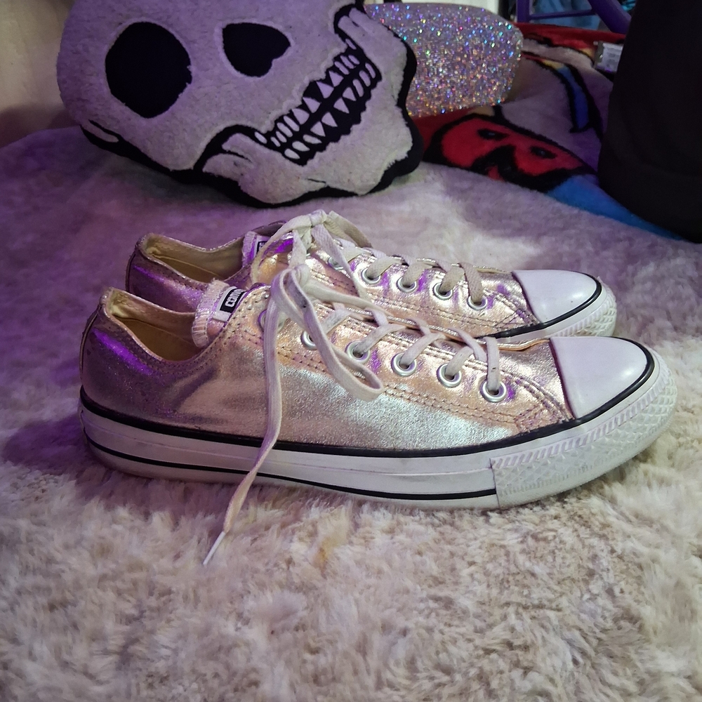 The Converse Chuck Taylor All Star OX Rose Quartz/White-Black